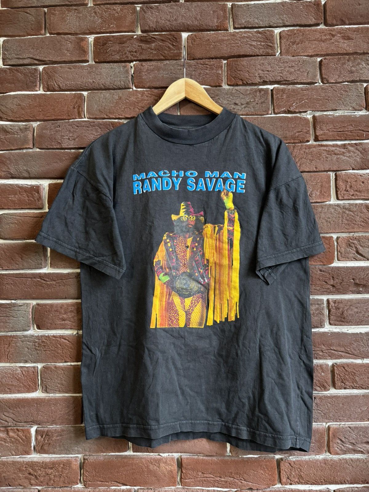 Vintage Rare Vintage 90s Macho Man WWE WWF Wrestling Promo Tee Size US M / EU 48-50 / 2 - 1 Thumbnail