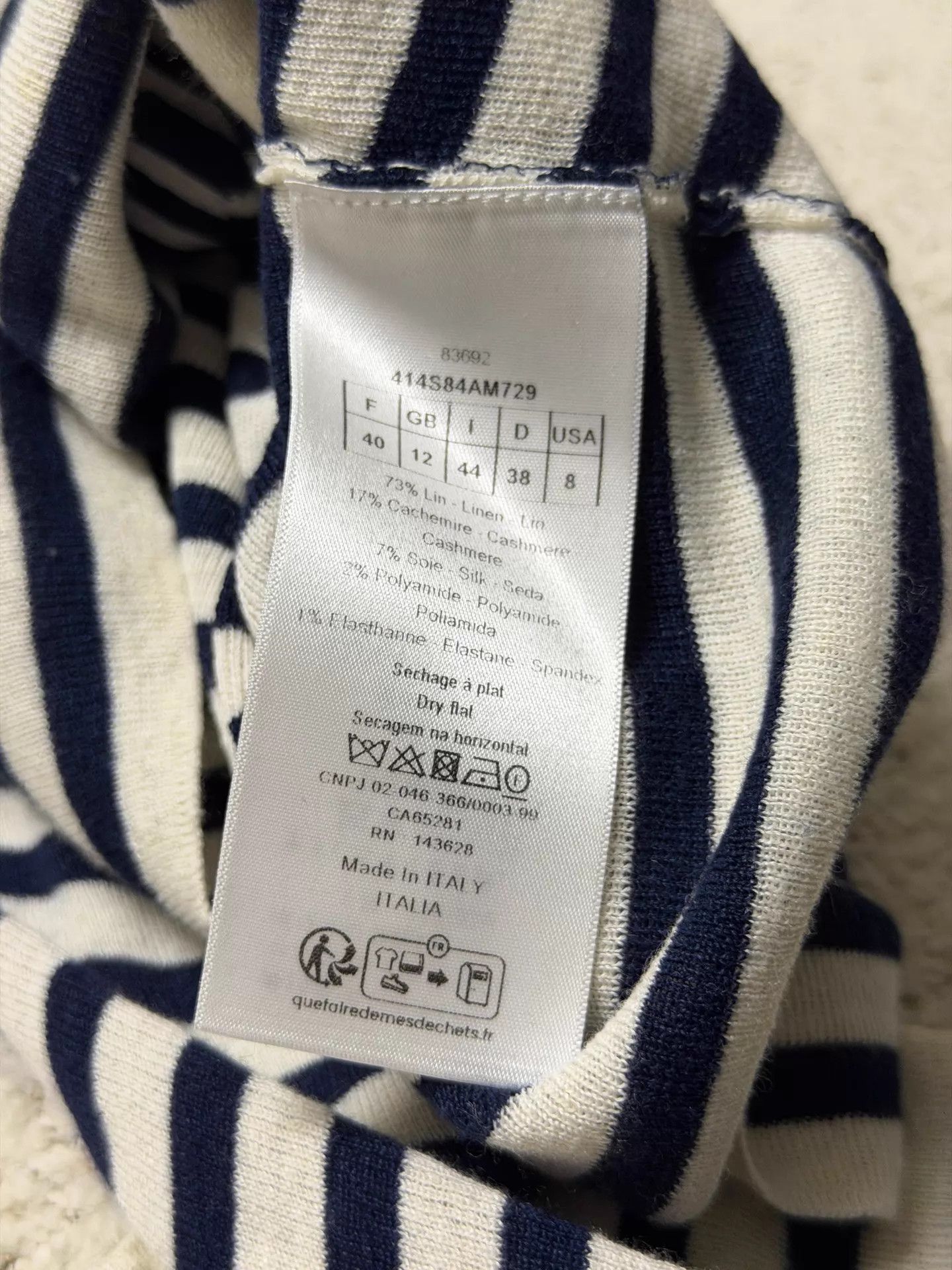 Dior DIOR Navy Knit Sweater 40 Size M / US 6-8 / IT 42-44 - 4 Thumbnail