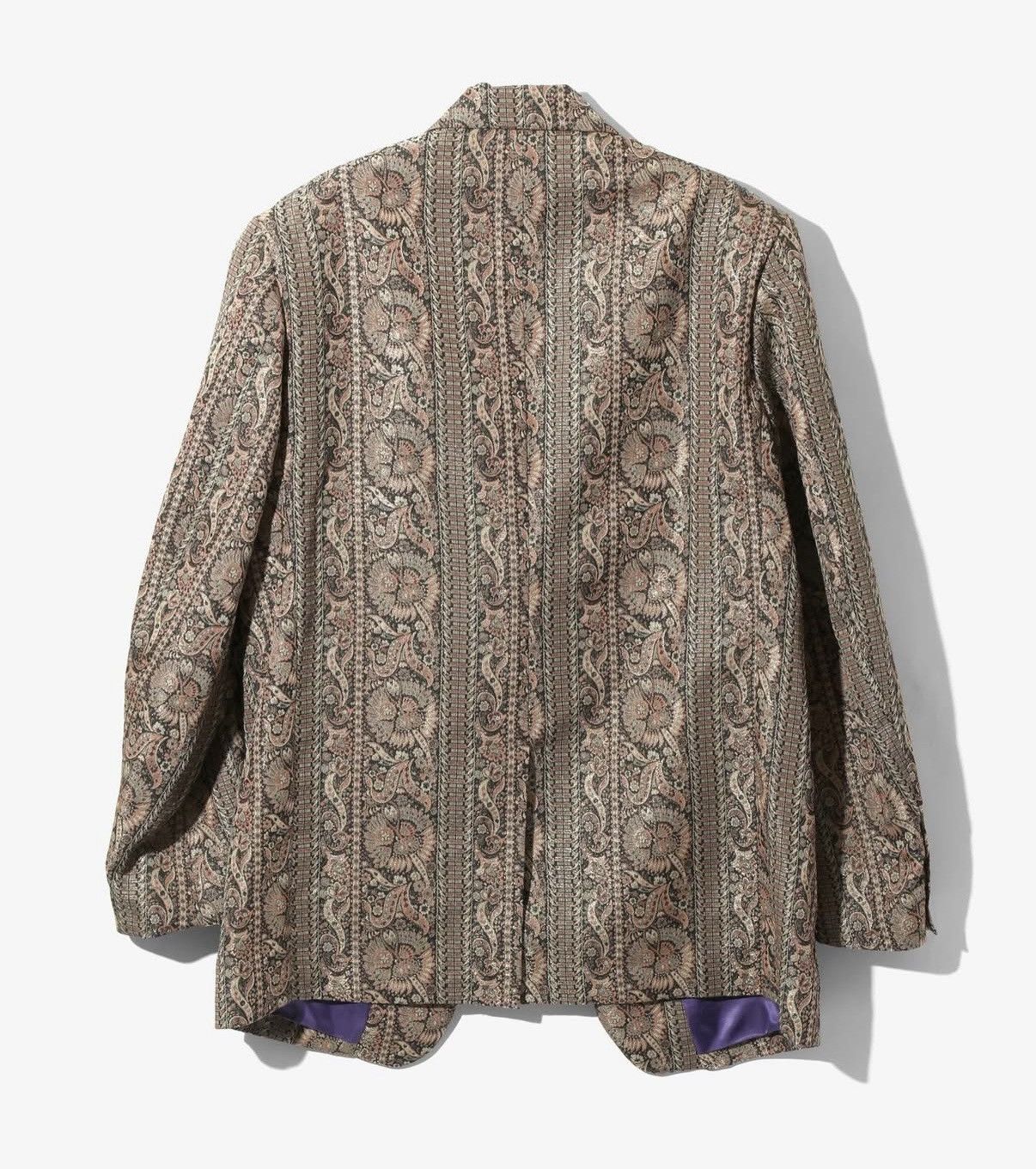 Needles Needles Peaked Lapel 2B Jacket -Chintz Stripe Lame