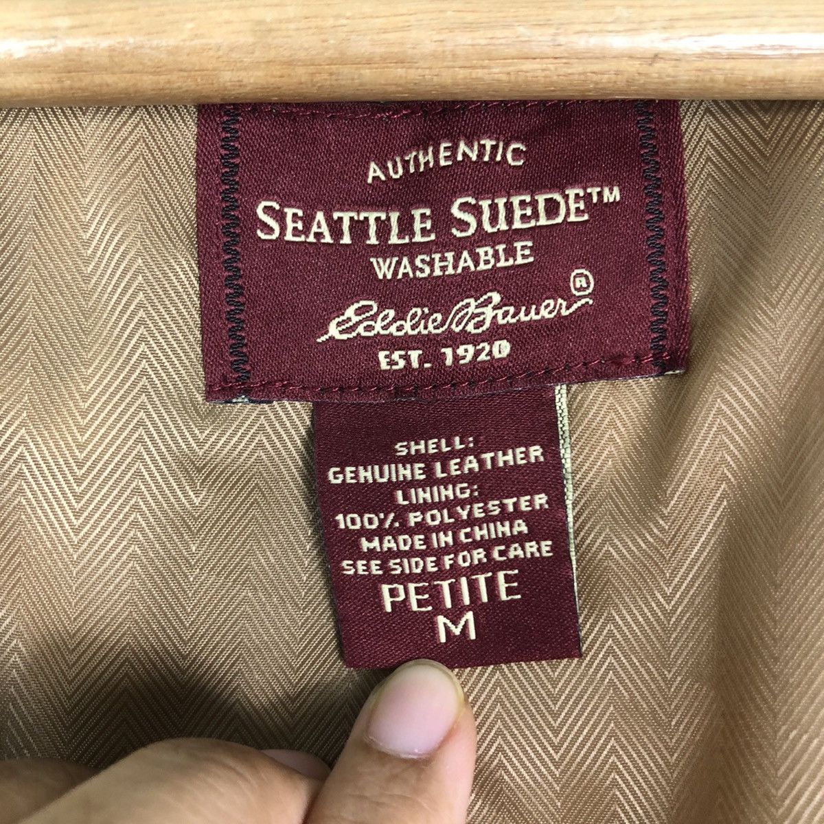 Japanese Brand 🔥Vintage Leather Jacket Eddie Bauer Issey Miyake Size US M / EU 48-50 / 2 - 17 Thumbnail