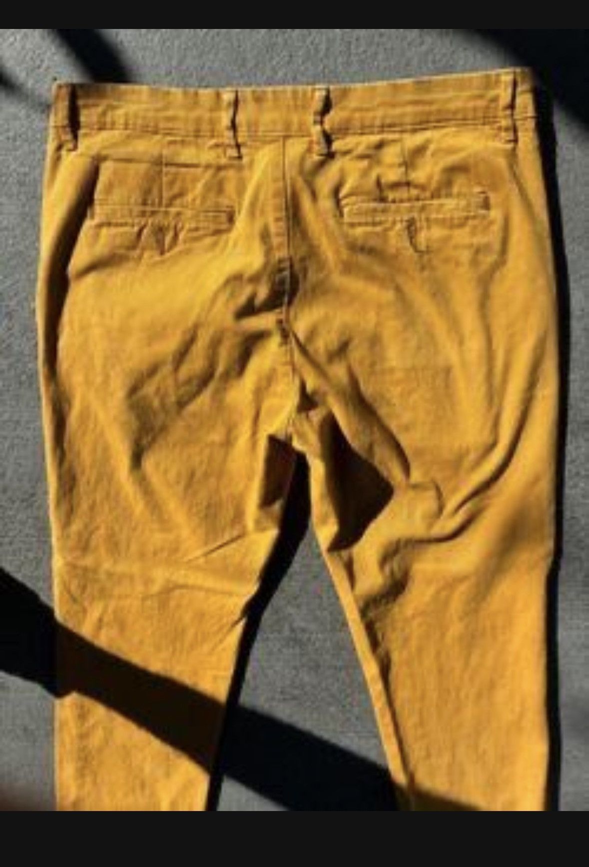 Other Mustard Yellow Slim Fit Chino Denim Men Size 31W X 28 L Size US 31 - 6 Thumbnail