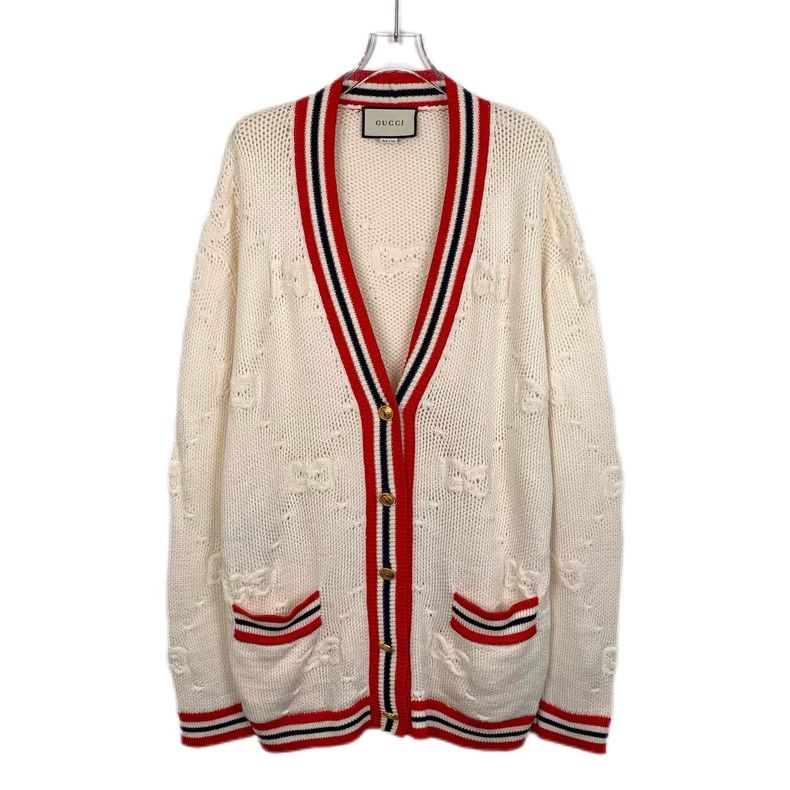 Gucci Gucci Color-blocked logo jacquart full-print striped wool V Size US S / EU 44-46 / 1 - 1 Thumbnail
