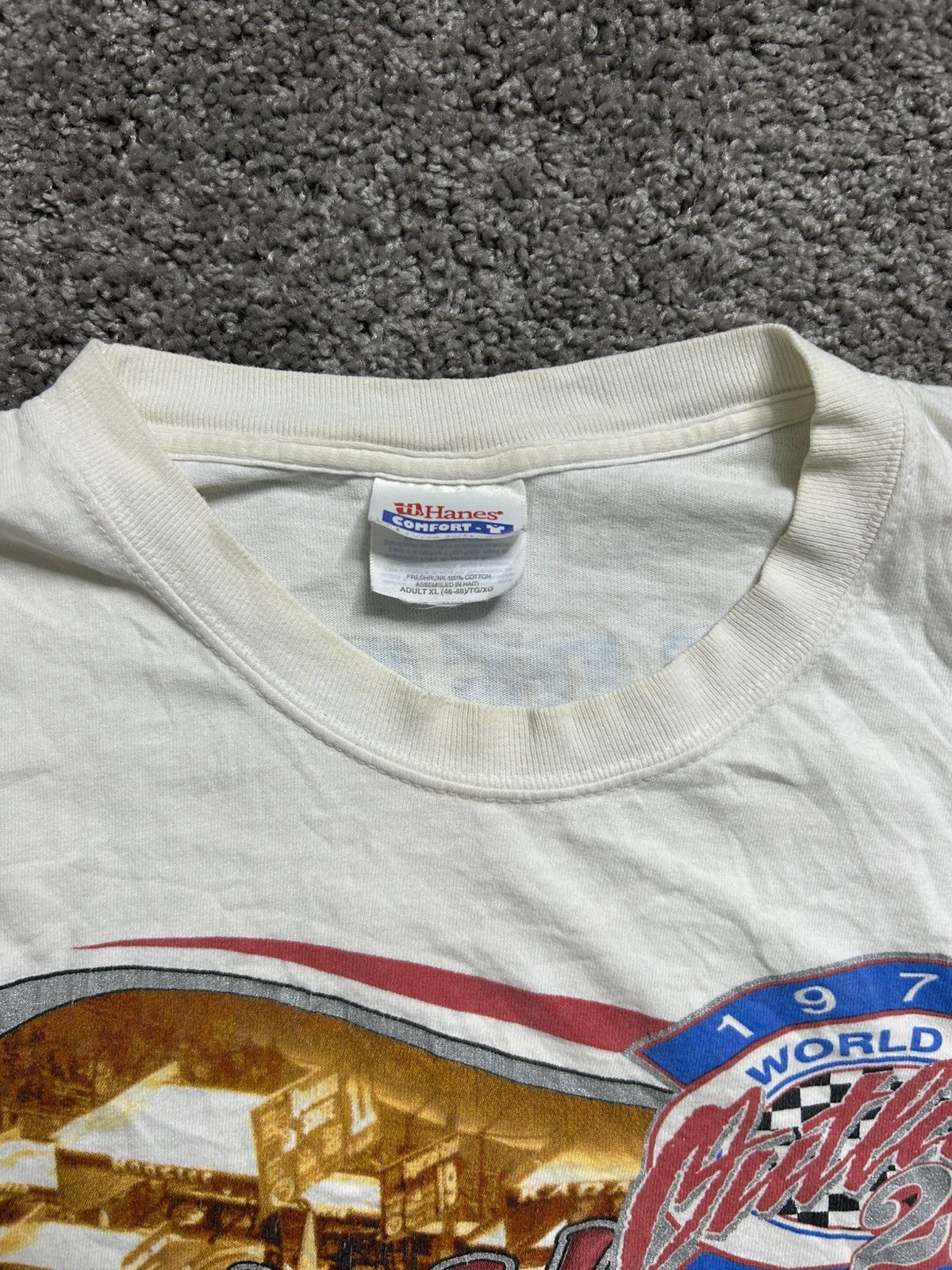 Vintage Vintage Y2K Racing World of Outlaws Tee O’Reilly Hanes Size US L / EU 52-54 / 3 - 3 Thumbnail