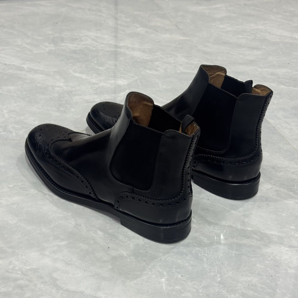 Church's Church’s Ketsby WG Polished Binder Brogue Chelsea Boots🖤 Size US 11 / IT 41 - 8 Thumbnail