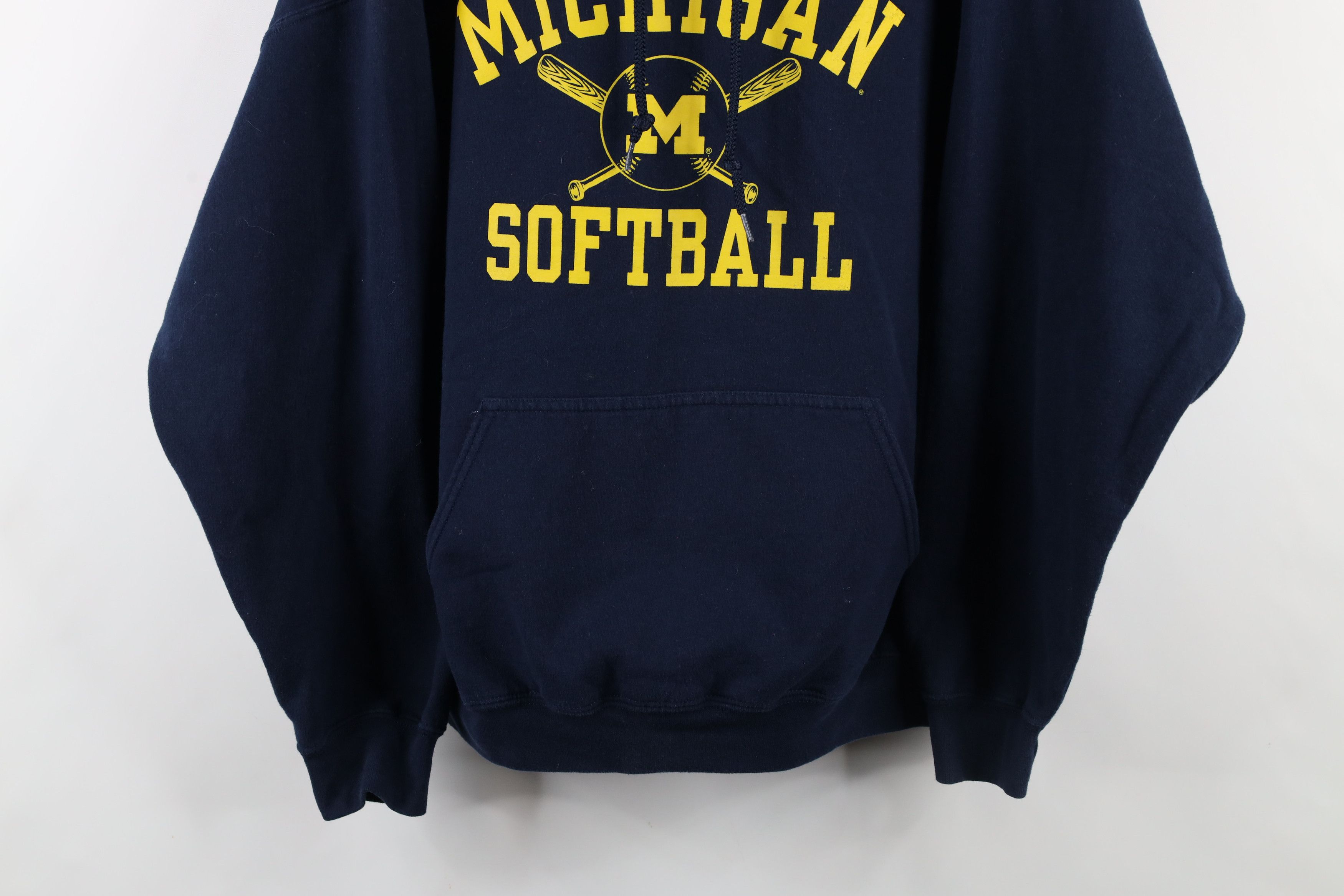 Vintage Vintage University of Michigan Softball Hoodie Blue Size US XL / EU 56 / 4 - 3 Thumbnail
