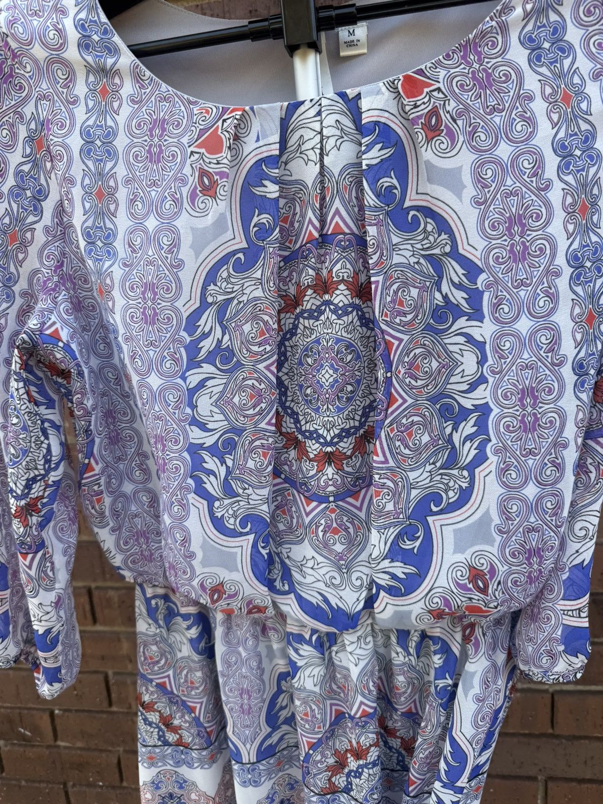 Other Tacera Boho Dress Bohemian Knee Length Multicolor Pattern Size M / US 6-8 / IT 42-44 - 6 Thumbnail