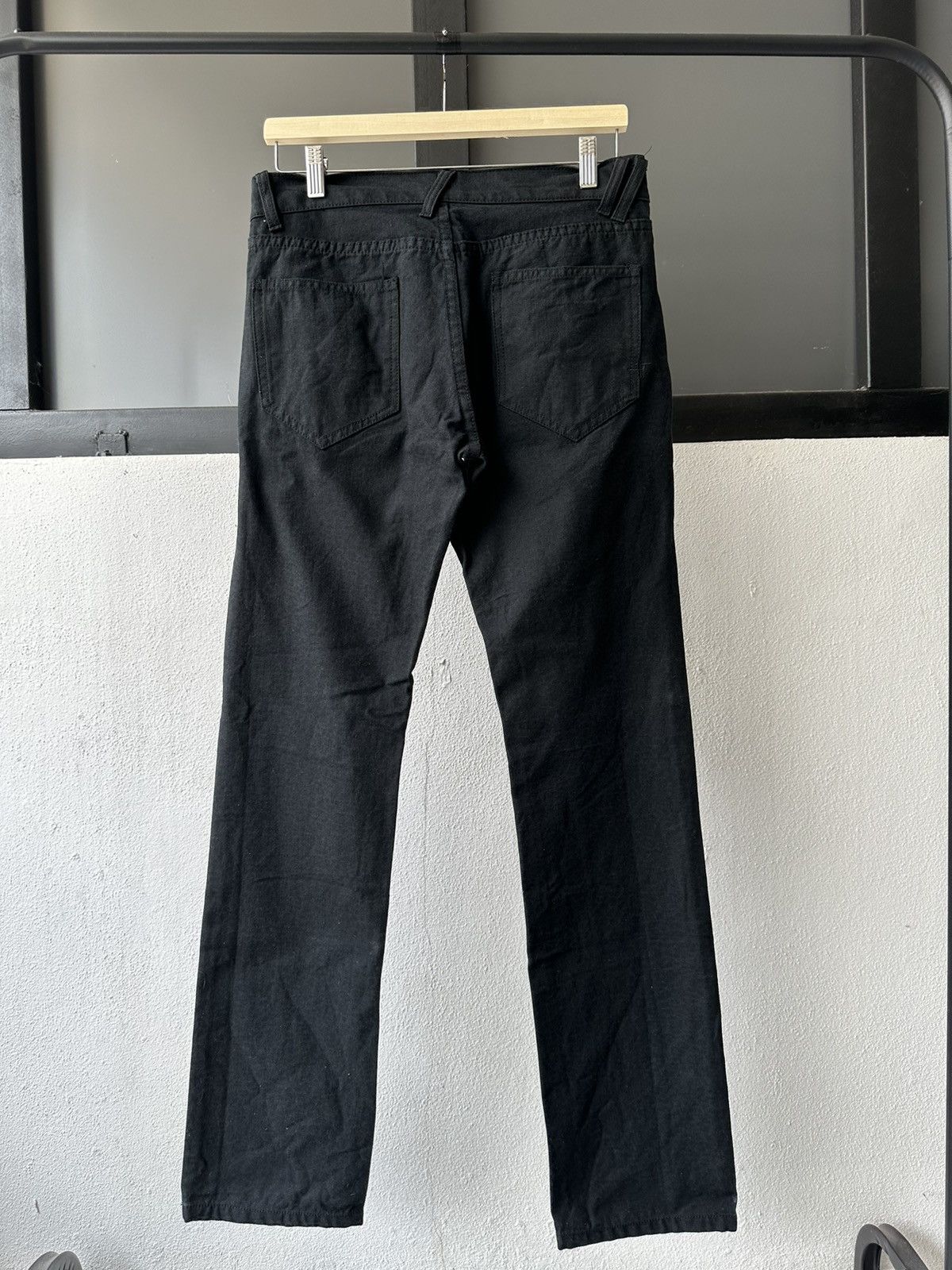 NO ID No ID Japan black denim avantgarde slim rocker fashion Size US 32 / EU 48 - 5 Thumbnail