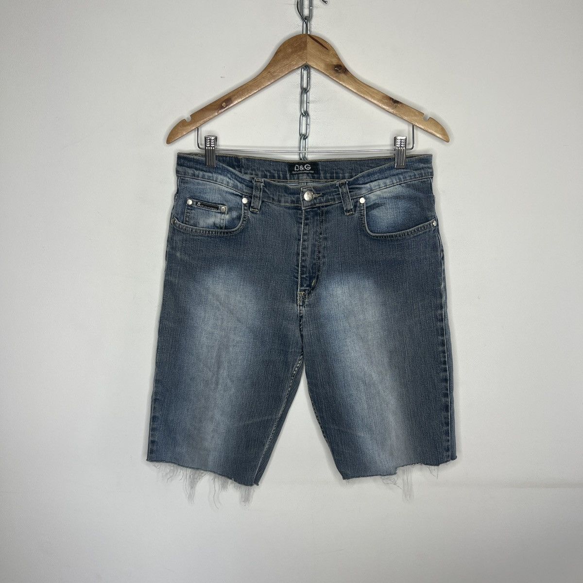 Dolce & Gabbana VINTAGE DOLCE GABBANA DENIM SHORTS JEANS JAPANESE Y2K RAP Size US 33 - 5 Thumbnail