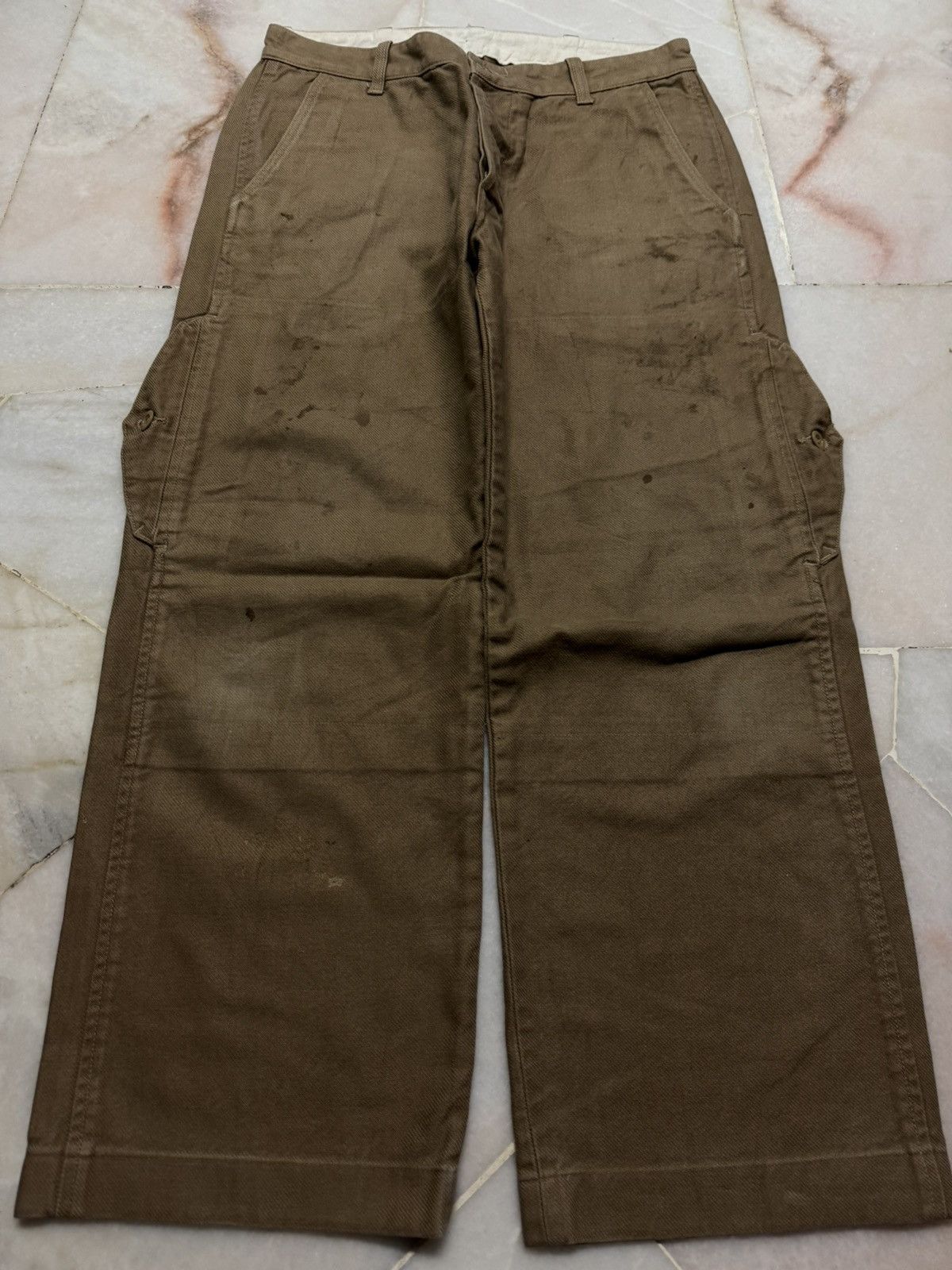 MasterPiece BAGGY WORKWEAR MASTERPIECE.CO POCKET PANTS MADE IN JAPAN Size US 29 - 16 Thumbnail