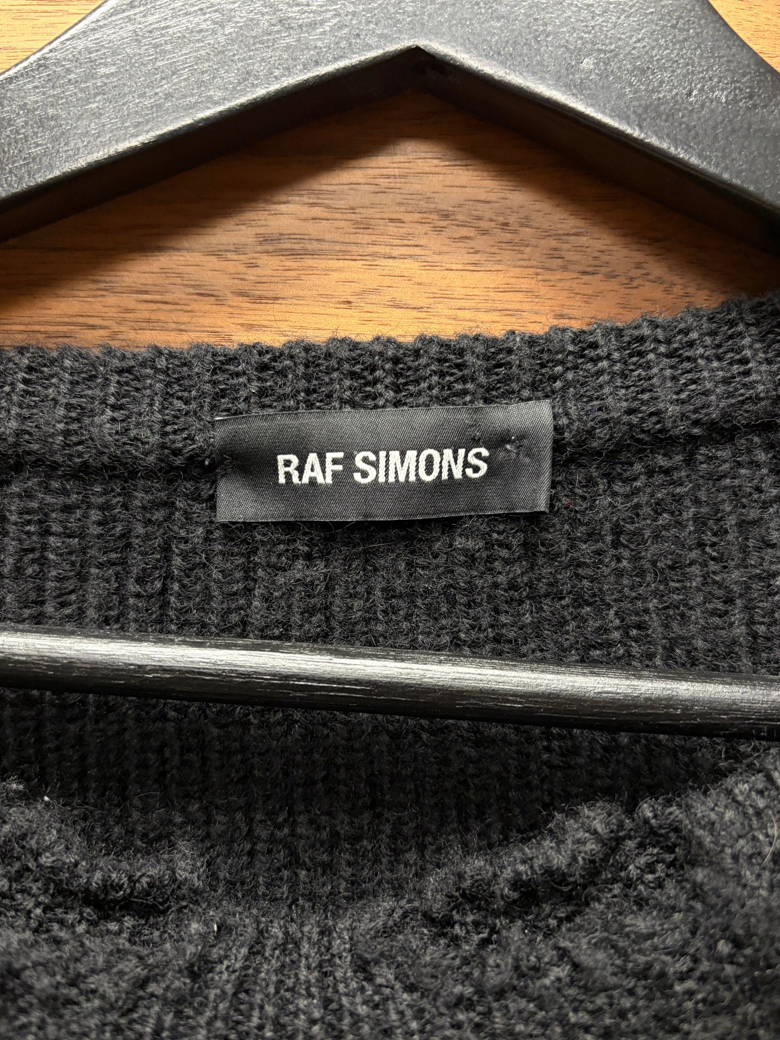 Raf Simons AW2016 Raf Simons ‘Detroit’ Patched Black Knit Sweater Size US M / EU 48-50 / 2 - 3 Thumbnail