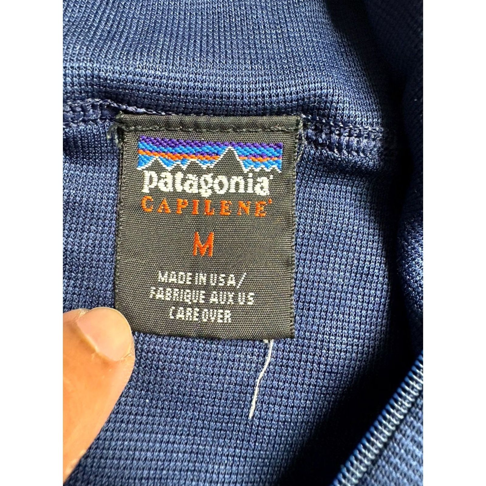 Patagonia Patagonia Capilene Shirt Men Medium Blue 1/4 Zip Base Layer Pullover Made In USA Size US M / EU 48-50 / 2 - 4 Thumbnail