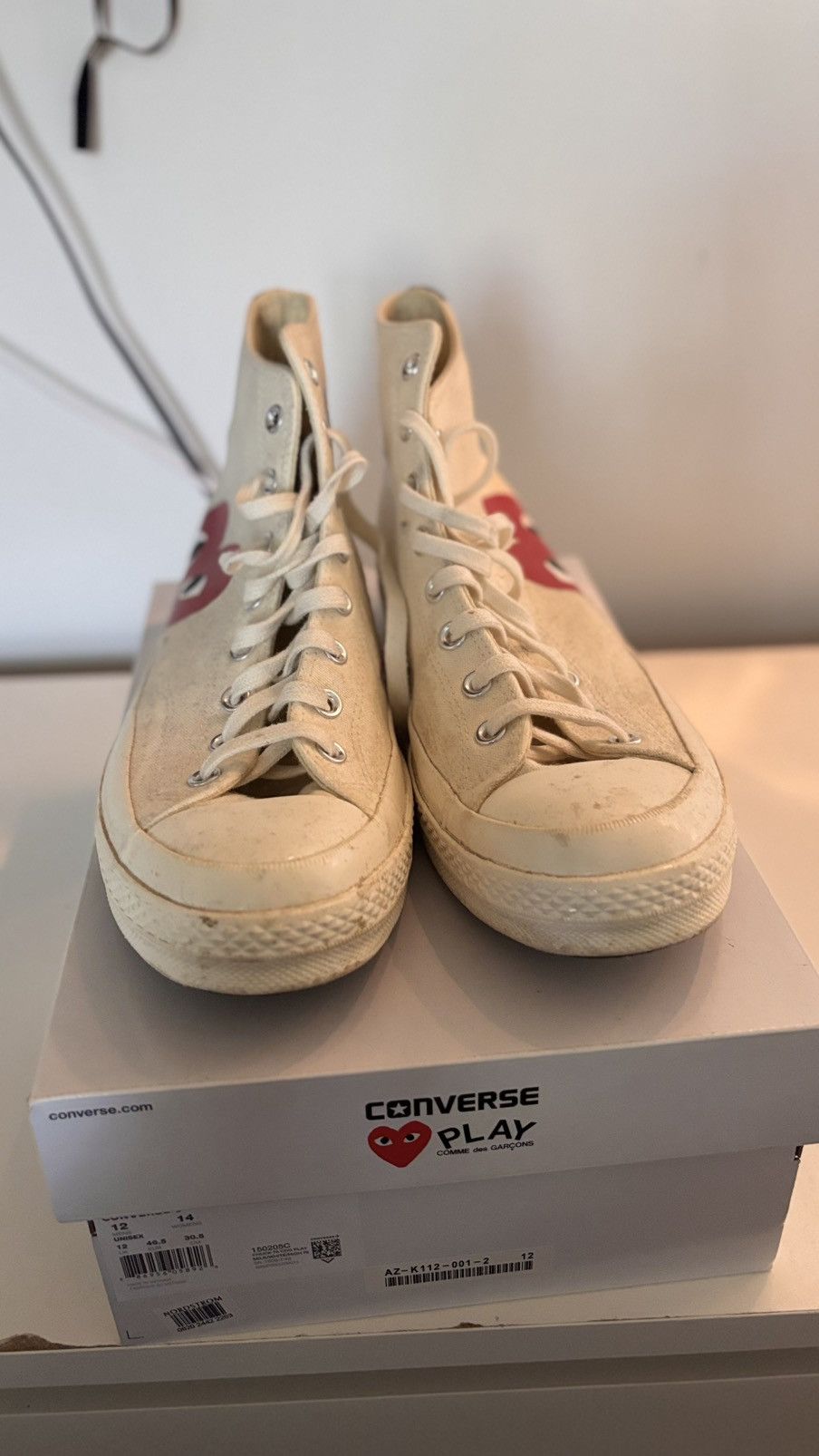 Comme des Garcons PLAY × Converse Converse X Comme des Garçons Play Size US 12 / EU 45 - 4 Thumbnail