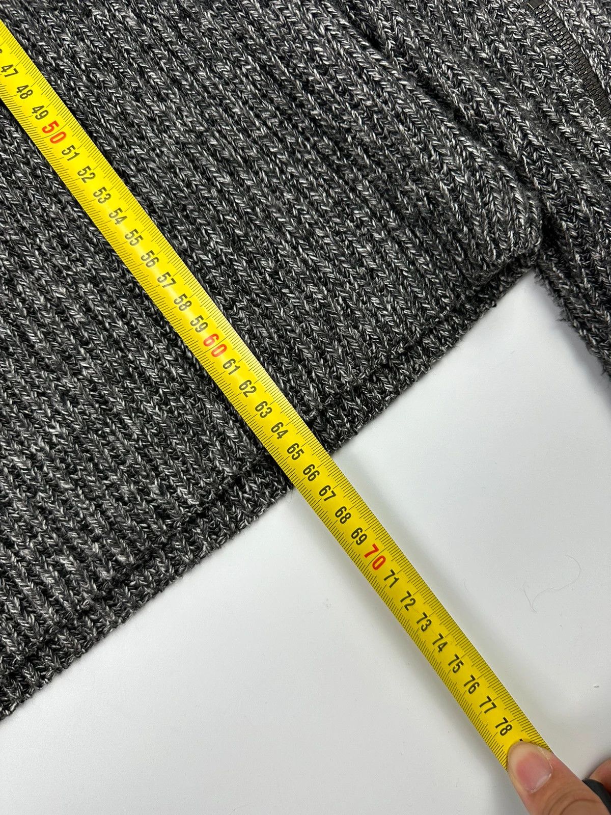 Maison Margiela Maison Margiela FW2017 Line 14 Grey Knit Sweater Zip Sleeves Size US M / EU 48-50 / 2 - 12 Thumbnail