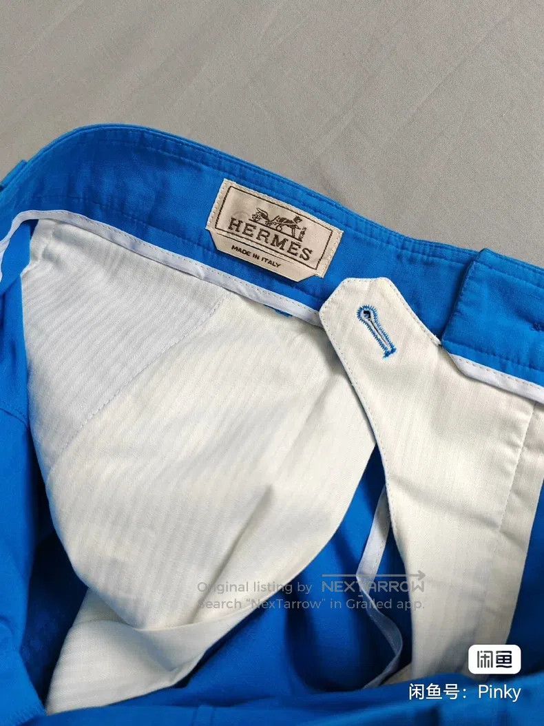 Hermes Hermes size S Men's workwear casual linen pants Size US 30 / EU 46 - 3 Thumbnail