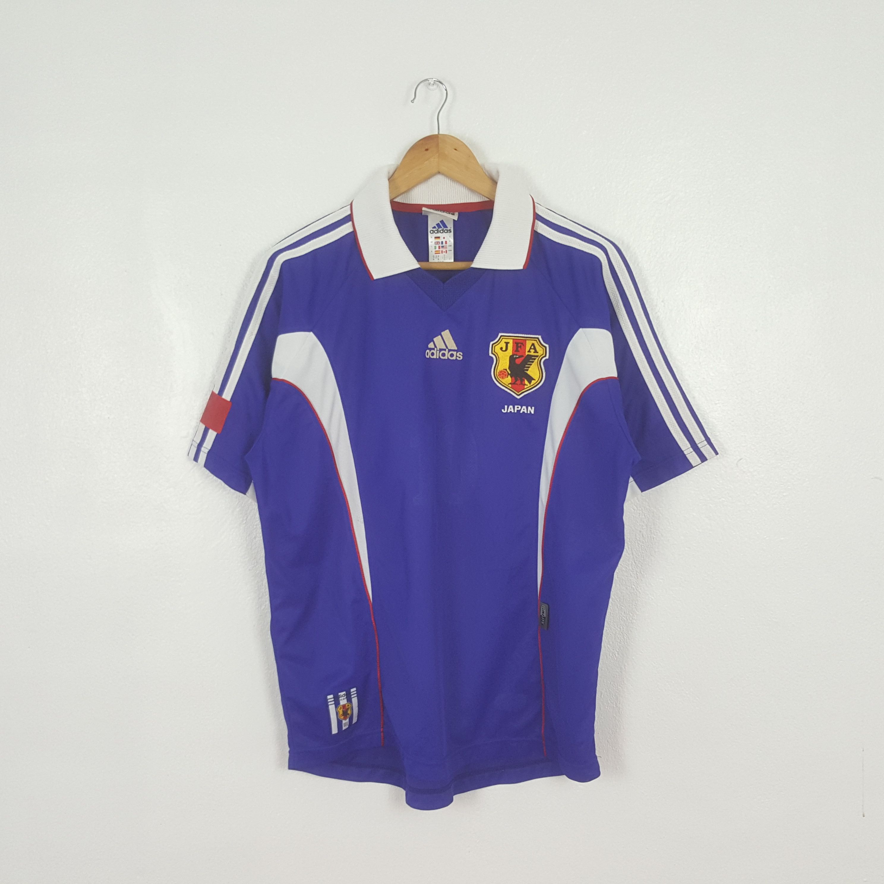 Adidas Vintage Adidas Japan Football Team Jersey Polos C312N57 Size US L / EU 52-54 / 3 - 1 Thumbnail