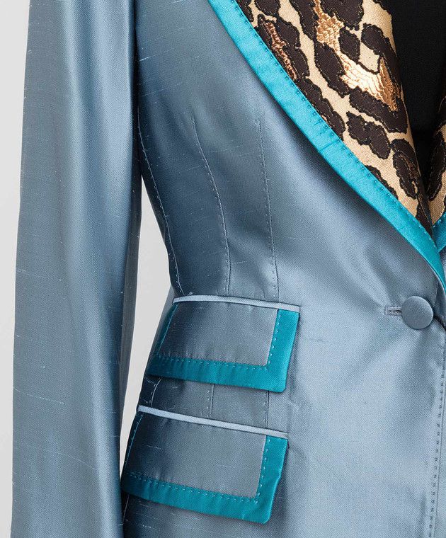Dolce & Gabbana o1y0825 Blazer in Pastel Blue Size XS / US 0-2 / IT 36-38 - 2 Thumbnail