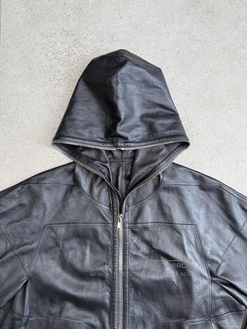 Rick Owens Rick Owens Lambskin zip-up hooded jacket Size US M / EU 48-50 / 2 - 6 Thumbnail