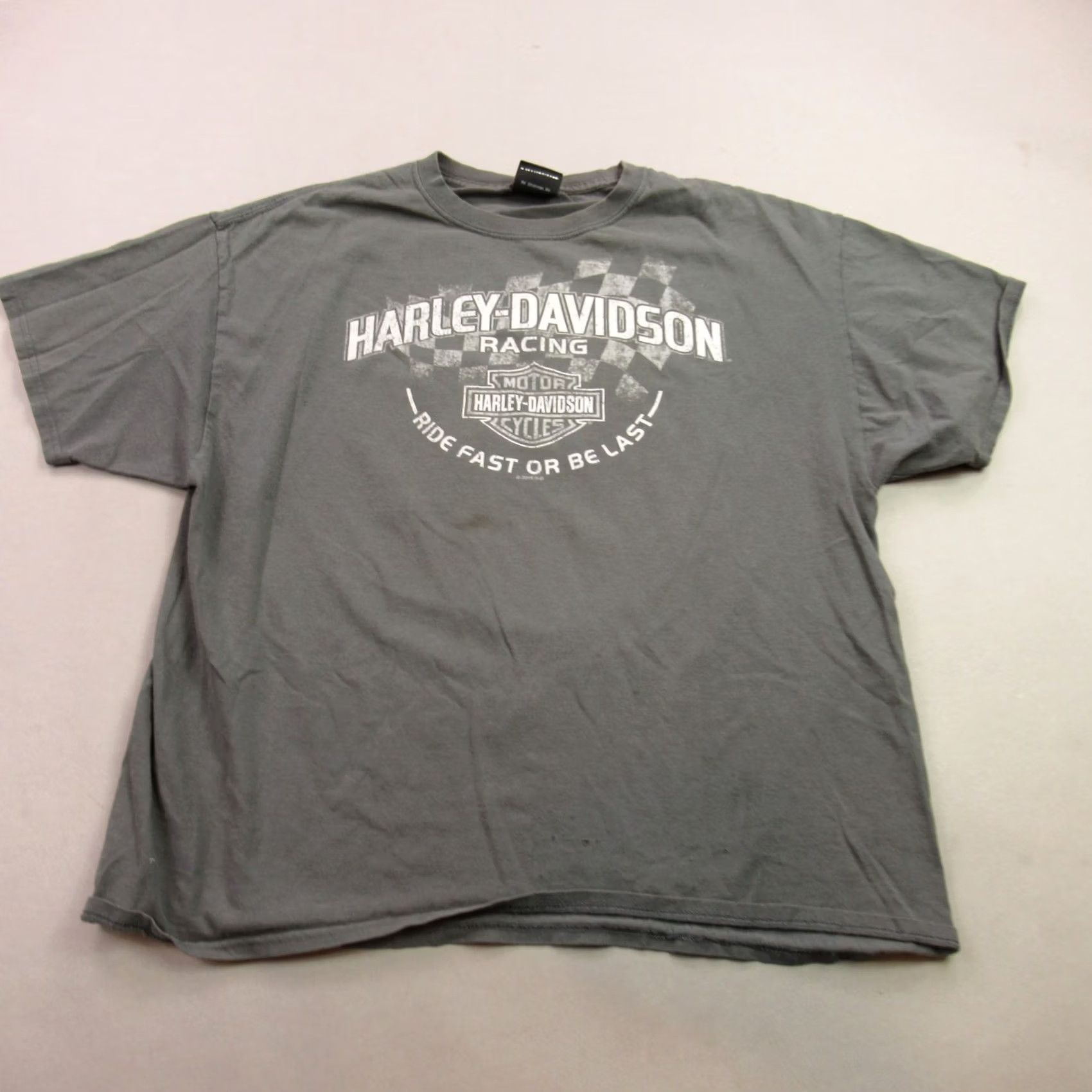 Harley Davidson Harley-Davidson Shirt XL Mens Short Sleeve Crew Neck Gray N/A Kansas Size US XL / EU 56 / 4 - 2 Thumbnail