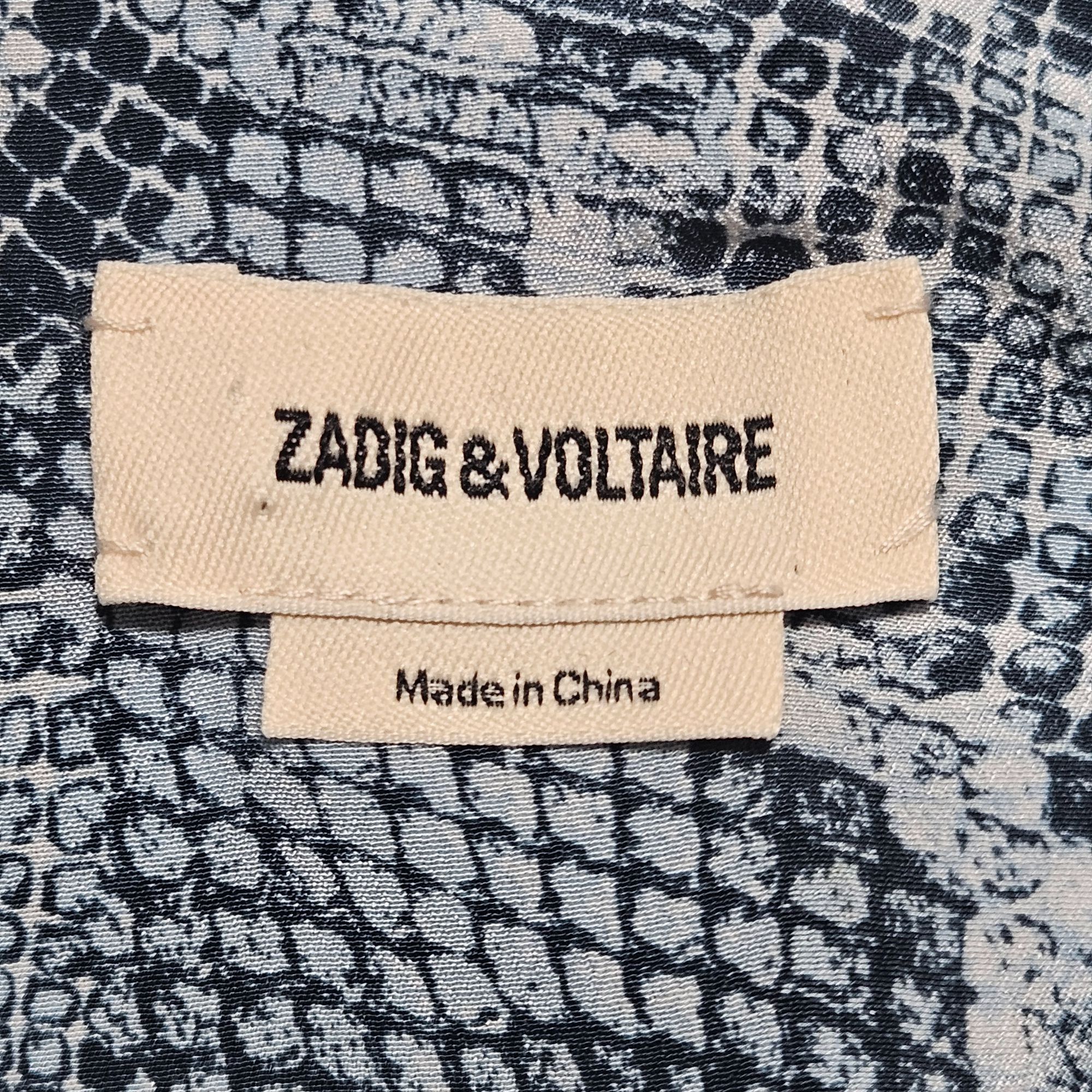 Zadig & Voltaire Zadig & Voltaire Rougi Snake Women Silk Dress XS Parisian Wh Size XS / US 0-2 / IT 36-38 - 5 Thumbnail