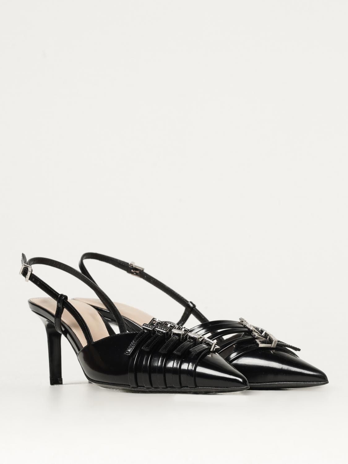 Gucci gucci seraphine patent leather slingback pumps black Size US 9 / IT 39 - 1 Thumbnail