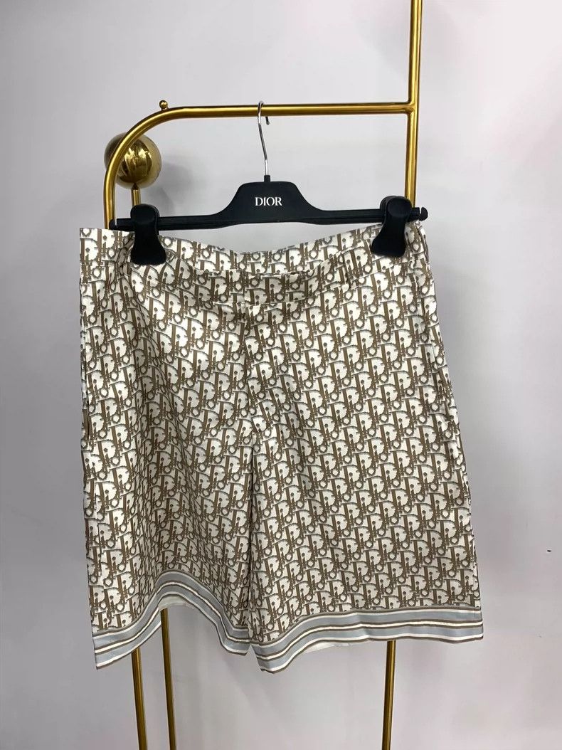 Dior Dior Monogram Silk Shorts New - dmc Size US 34 / EU 50 - 1 Thumbnail