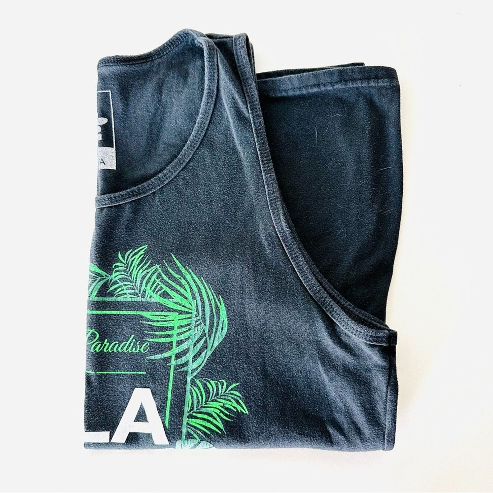 Nordstrom UNISEX PALA WAN Black White Green Tropical Print Tank Top Size US L / EU 52-54 / 3 - 8 Thumbnail