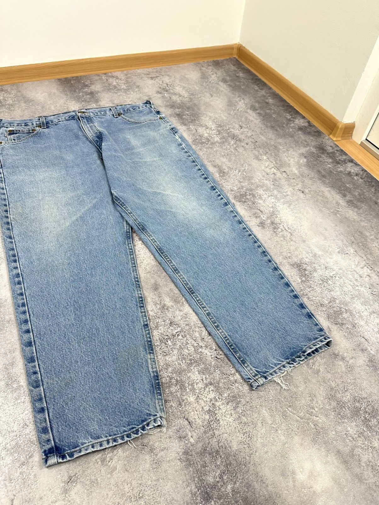 Vintage 90s Carhartt USA Light Blue Baggy Utility Hype Jeans