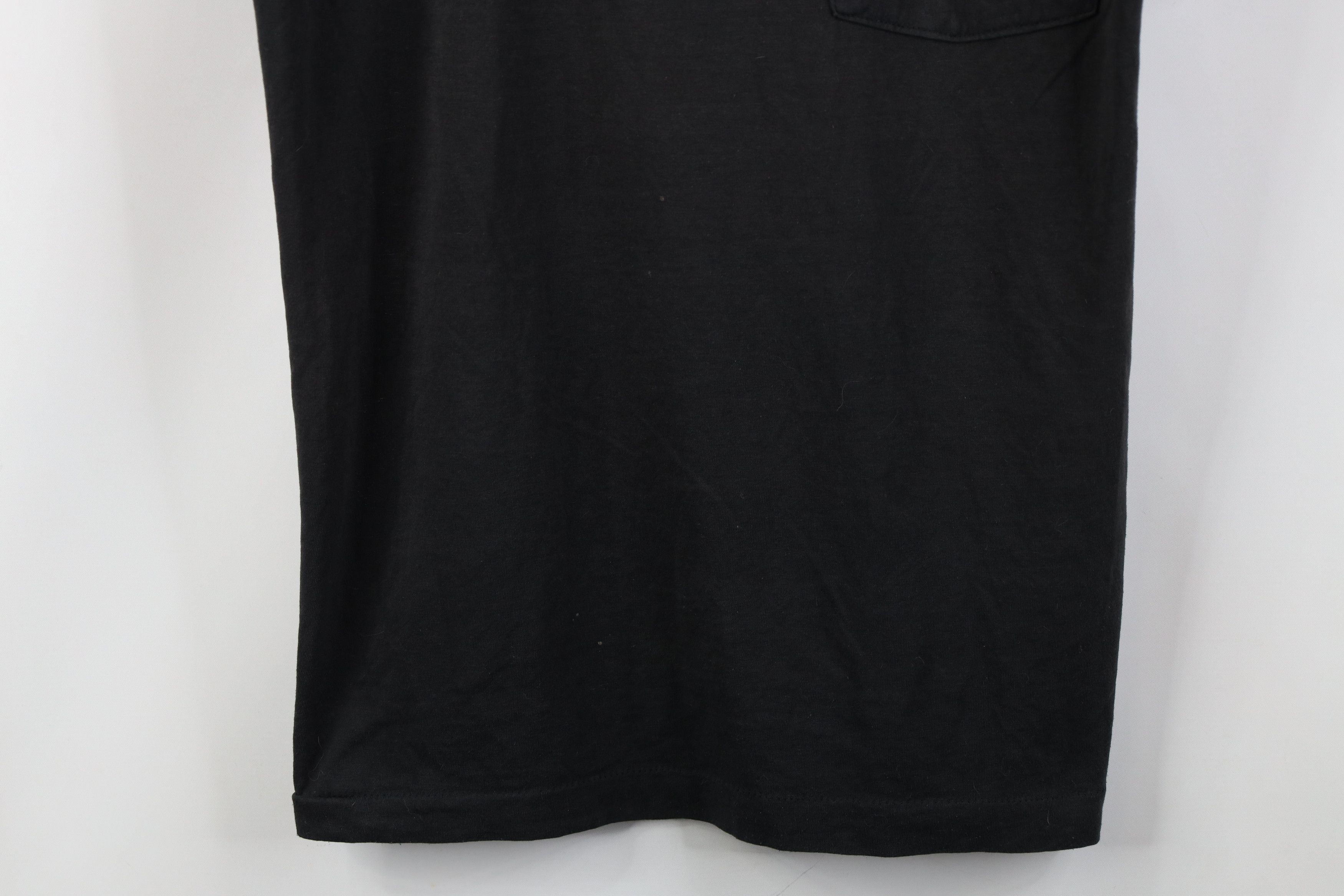 Vintage Vintage 90s Streetwear Blank Thin Pocket T-Shirt Black USA Size US M / EU 48-50 / 2 - 3 Thumbnail