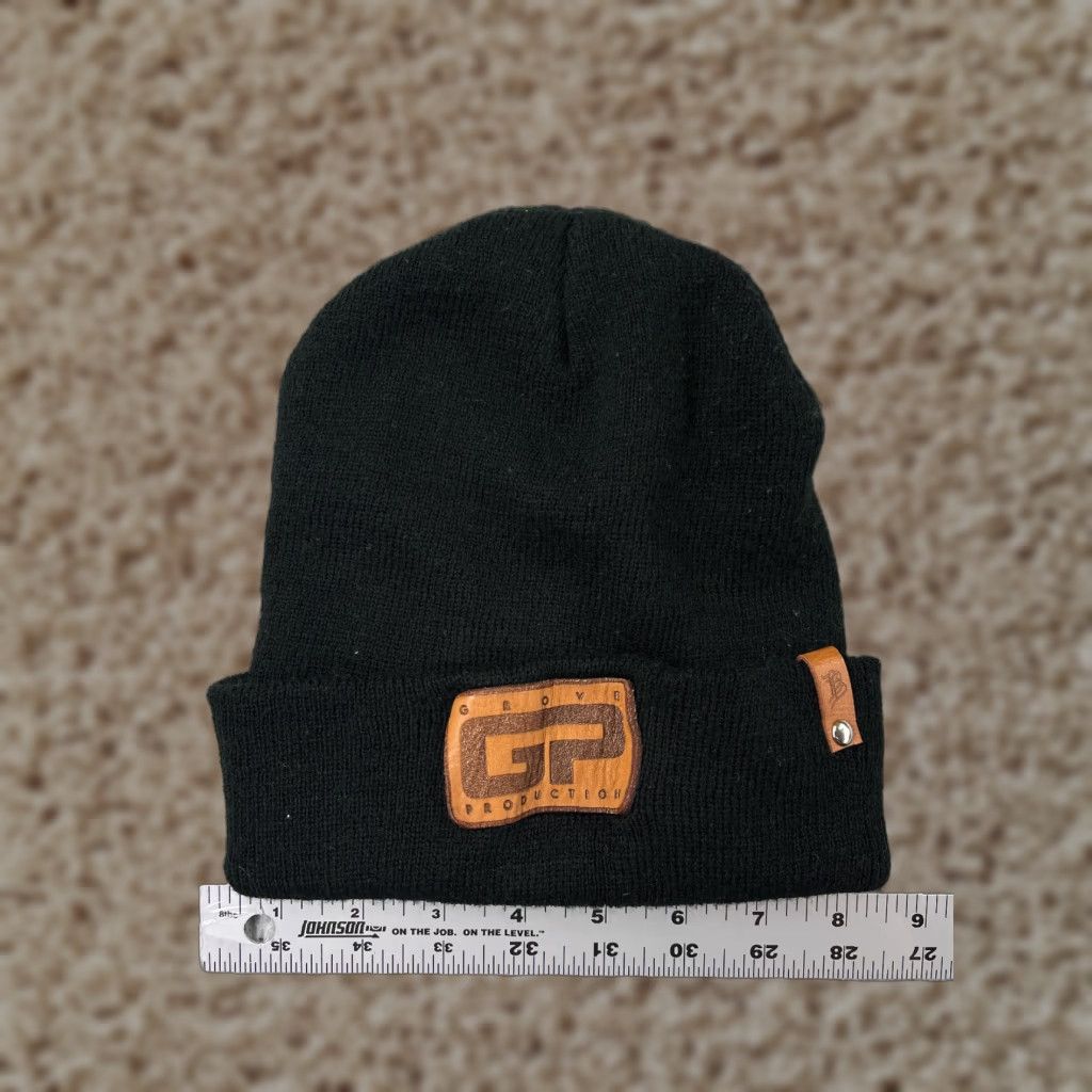 Vintage Grove Production Beanie Adult One Size Black Knit 100% Acrylic Winter Ski Hat/Cap Unisex Adults Beanie Size ONE SIZE - 1 Thumbnail