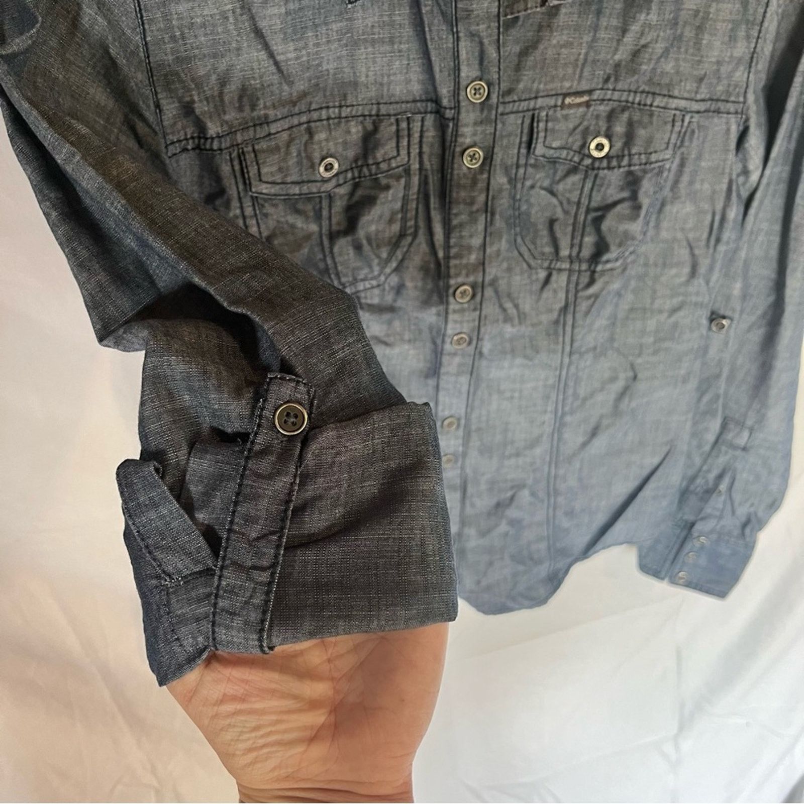 Columbia Columbia Shirt Chambray Outdoor Fish Camp Hiking Gorp Size S / US 4 / IT 40 - 5 Thumbnail