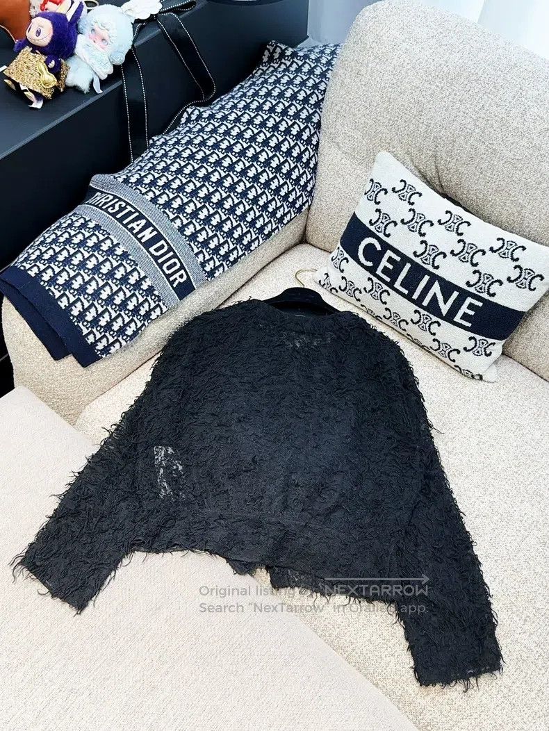 Chanel Chanel 22A black tassel diamond button long-sleeved jacket Size S / US 4 / IT 40 - 3 Thumbnail