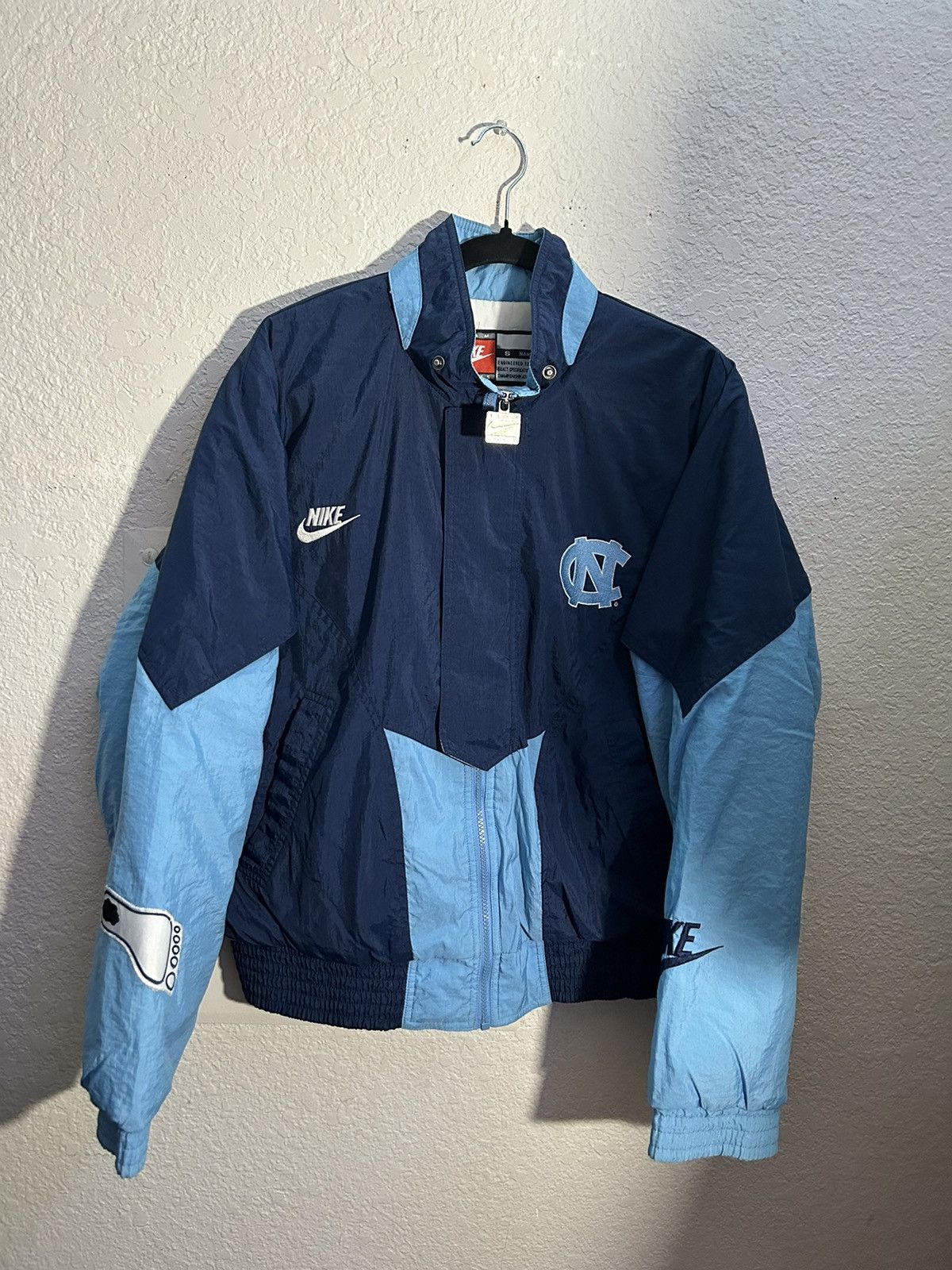 Image of Vintage Nike Jacket in Bleu, Men's (Size Small)