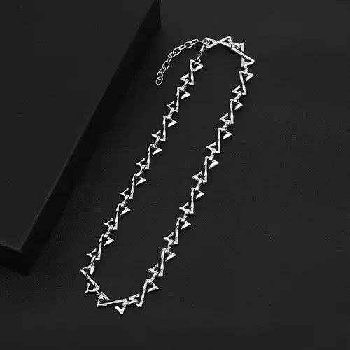 Designer × Jewelry Titanium Steel Link Chain Necklace for Men Women Size ONE SIZE - 2 Thumbnail