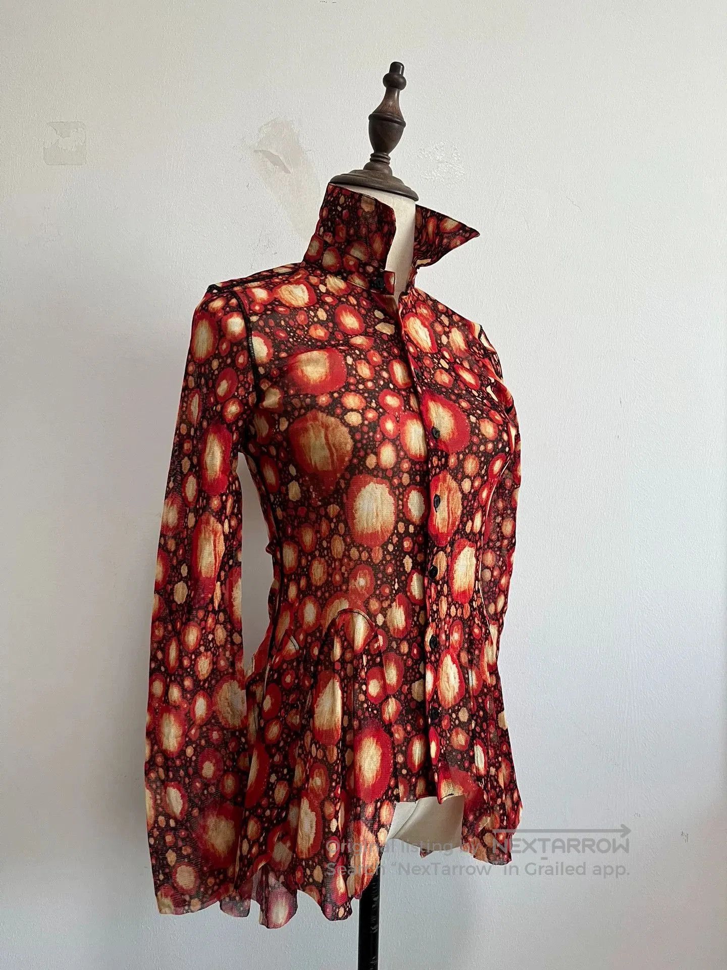 Jean Paul Gaultier Jean Paul Gaultier Red Polka Dot Top. Size S / US 4 / IT 40 - 2 Thumbnail