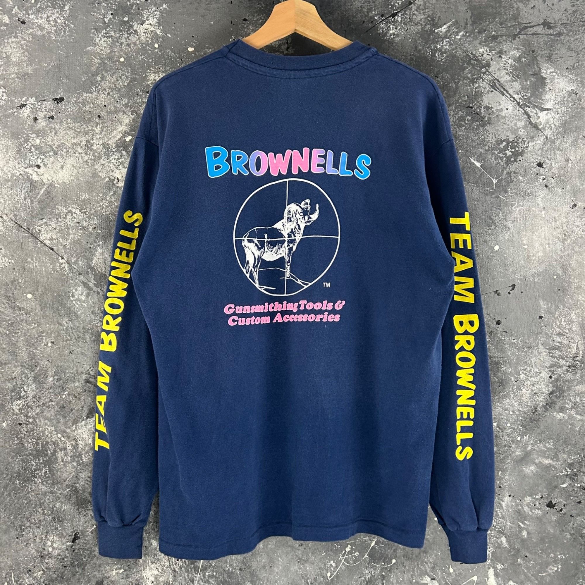 Vintage Vintage 80’s Brownells gunsmith shirt Size US L / EU 52-54 / 3 - 1 Thumbnail