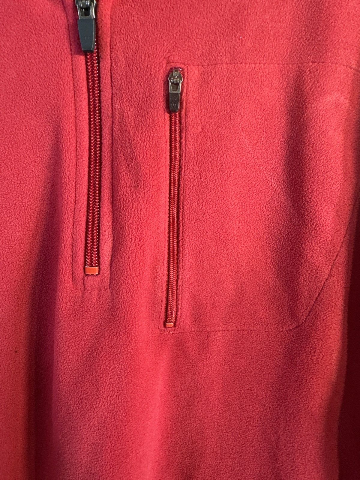 L.L. Bean L.L.Bean Red Fleece Quarter Zip Pullover Size US XL / EU 56 / 4 - 4 Thumbnail