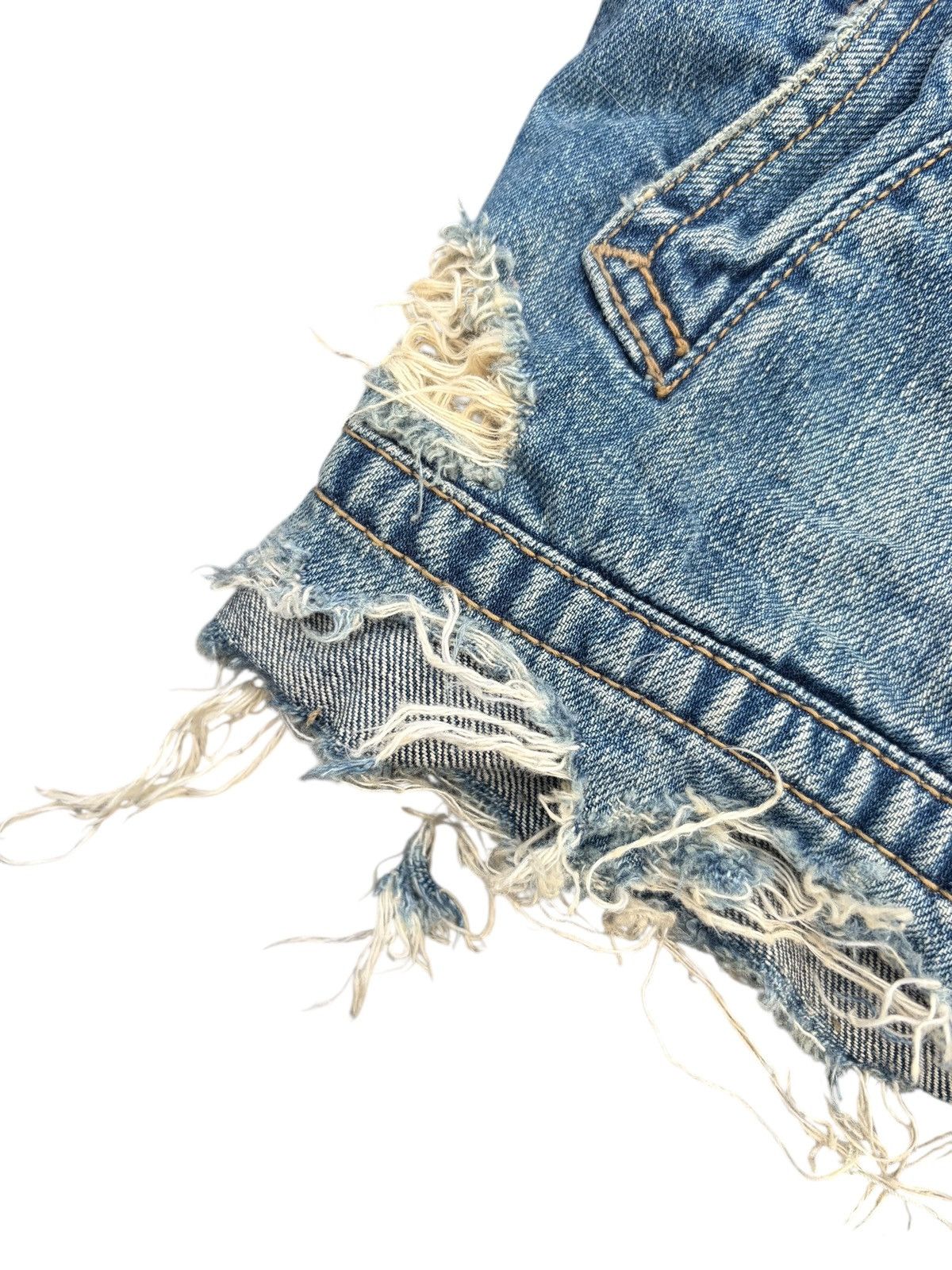 GOA RARE💥GOA NIMES SELVEDGE RUSTY PUNK DOSTRESSED DENIM JACKET Size US M / EU 48-50 / 2 - 8 Thumbnail