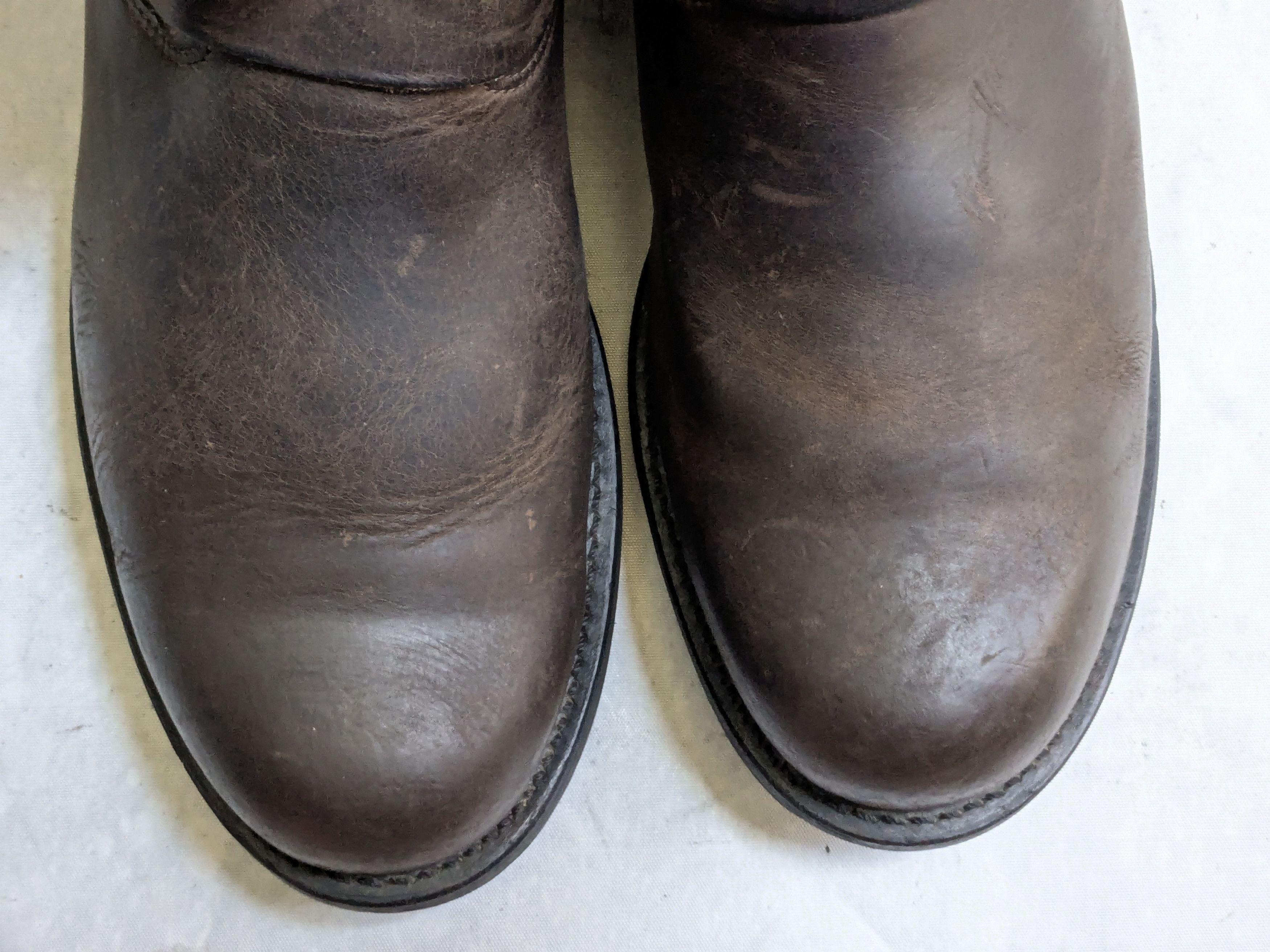 Frye Frye Engineer Boots Brown 12 M Leather Buckle Strap USA Size US 12 / EU 45 - 2 Thumbnail