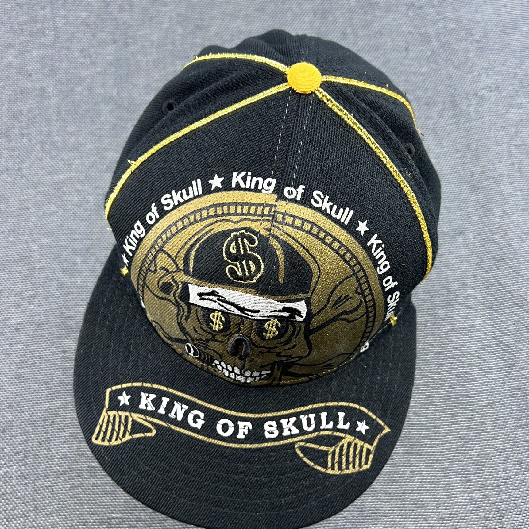 New Era New Era 59Fifty King of Skull Snapback Cap Size 7 Baseball Cap Unisex Adults Black Size ONE SIZE - 4 Thumbnail