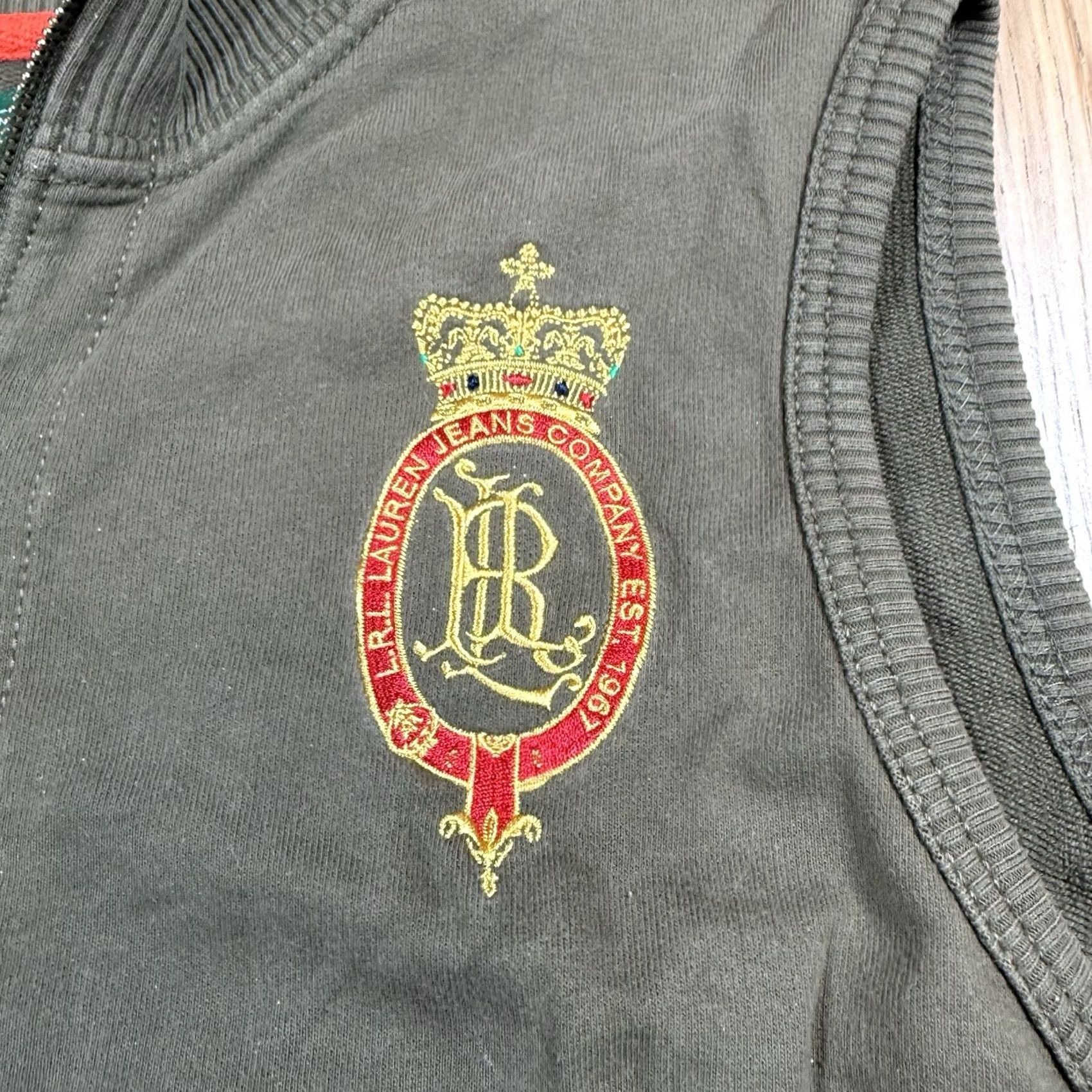 Olive Lauren Ralph Lauren Vest Full Zip Olive Green Womens XL Green Crown Crest vest XL Womens Full Zip Size XL / US 12-14 / IT 48-50 - 4 Thumbnail