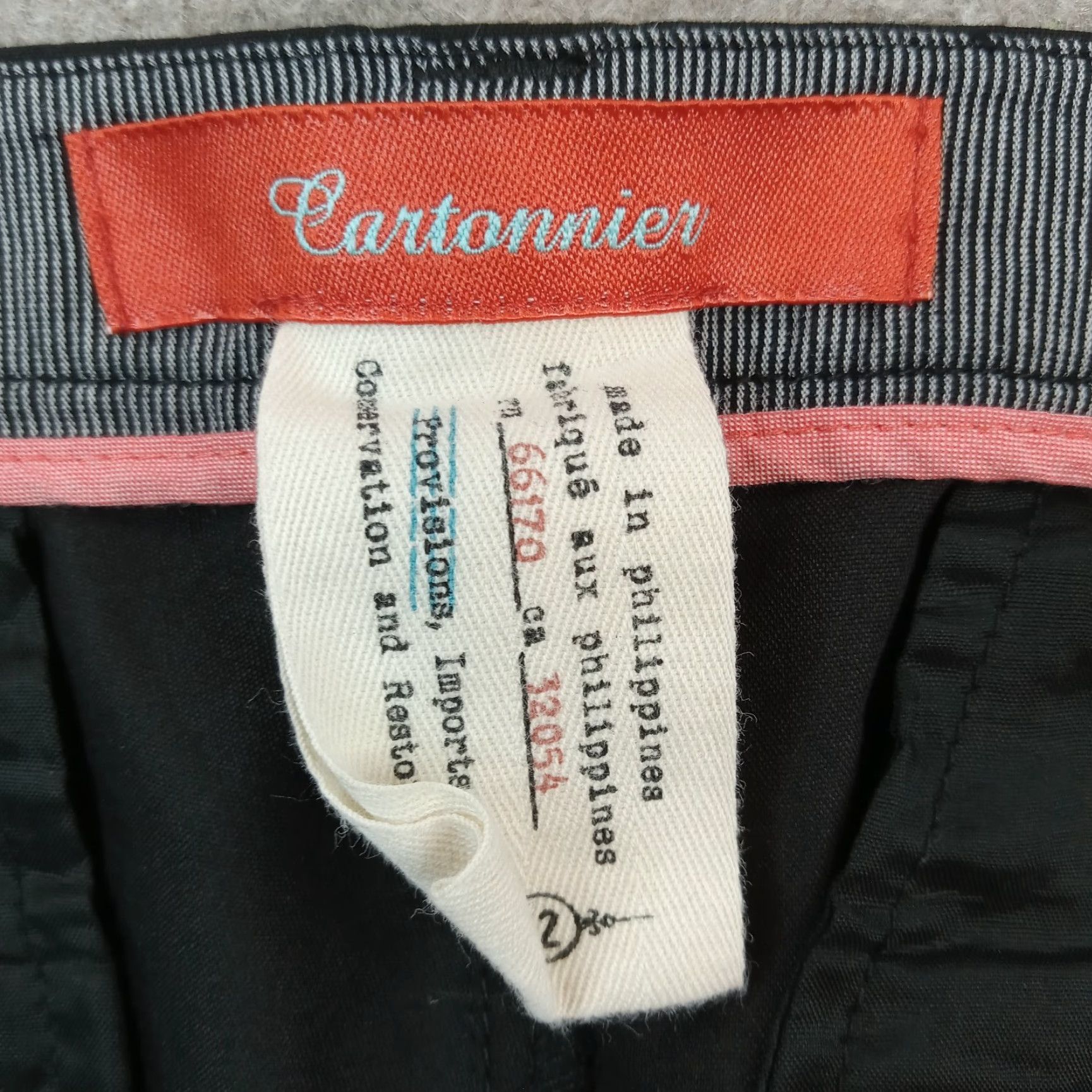 Vintage Cartonnier Women's Black Metallic Straight Leg Stretch Pants Size 12 Size 34" / US 12 / IT 48 - 7 Thumbnail