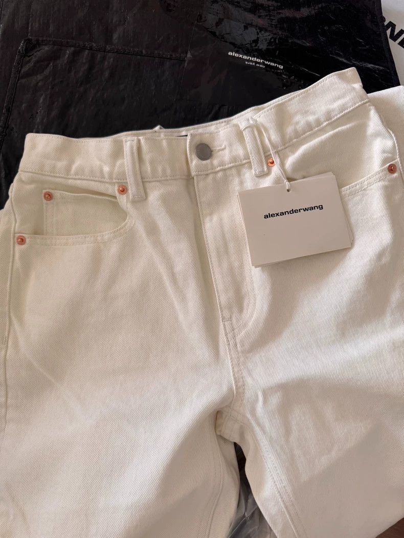 Alexander Wang Alexander Wang White Denim Jeans Size 25" / US 0 / IT 36 - 1 Thumbnail