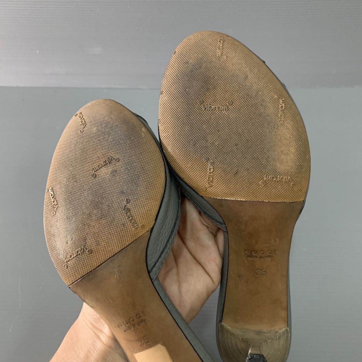 Gucci Gucci Leather Heels Size US 5 / IT 35 - 9 Thumbnail
