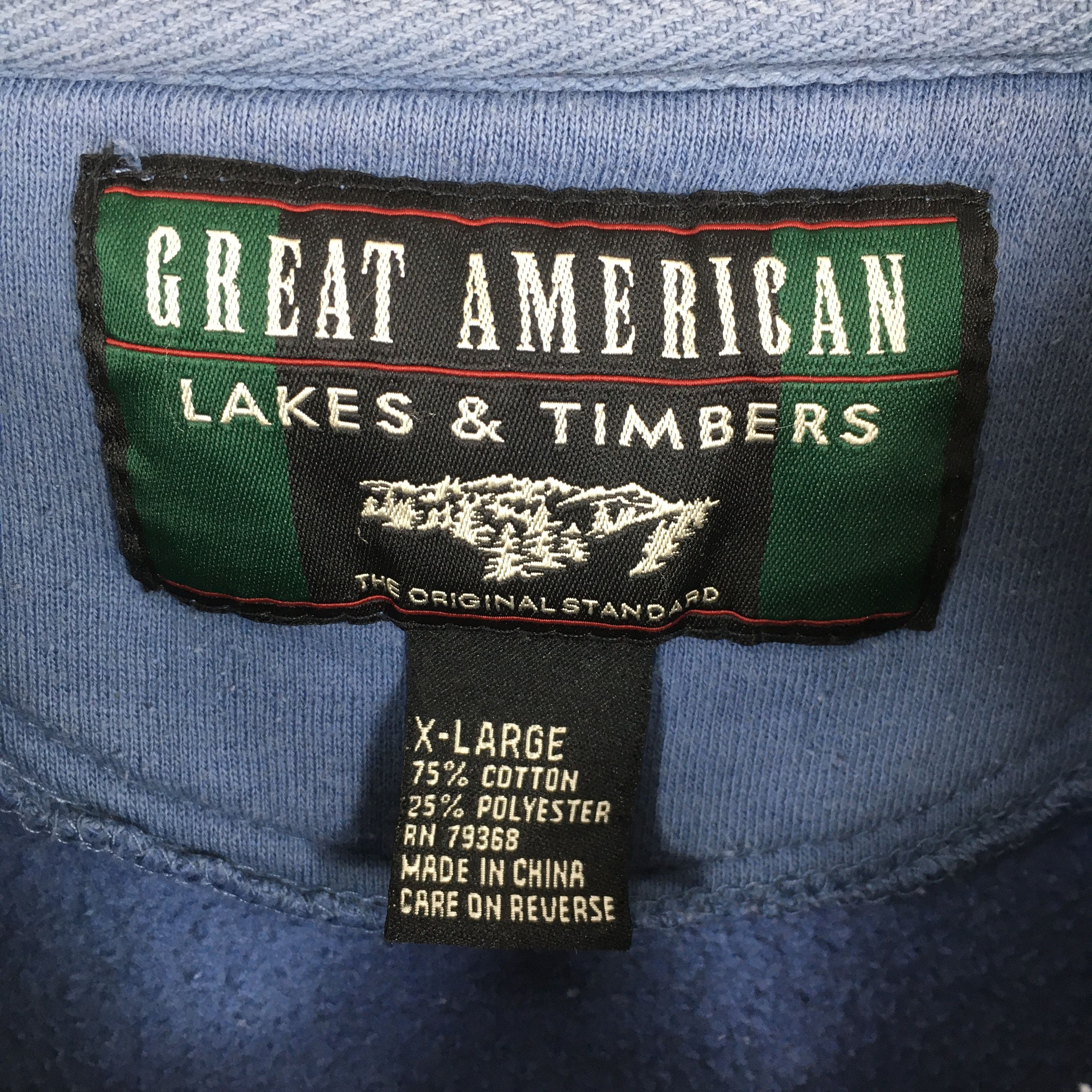 Habitat Vintage 90s American Wilderness Blue Sweatshirt XLarge Size US XL / EU 56 / 4 - 5 Thumbnail