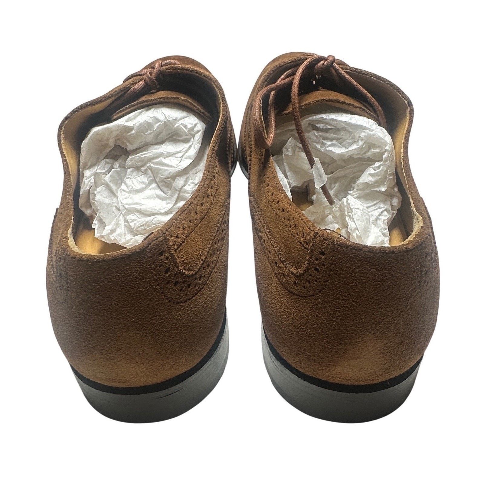 Lands' End Lands End Mens Brown Suede Wingtip Oxford Shoes Size 13 NWT Size US 13 / EU 46 - 4 Thumbnail