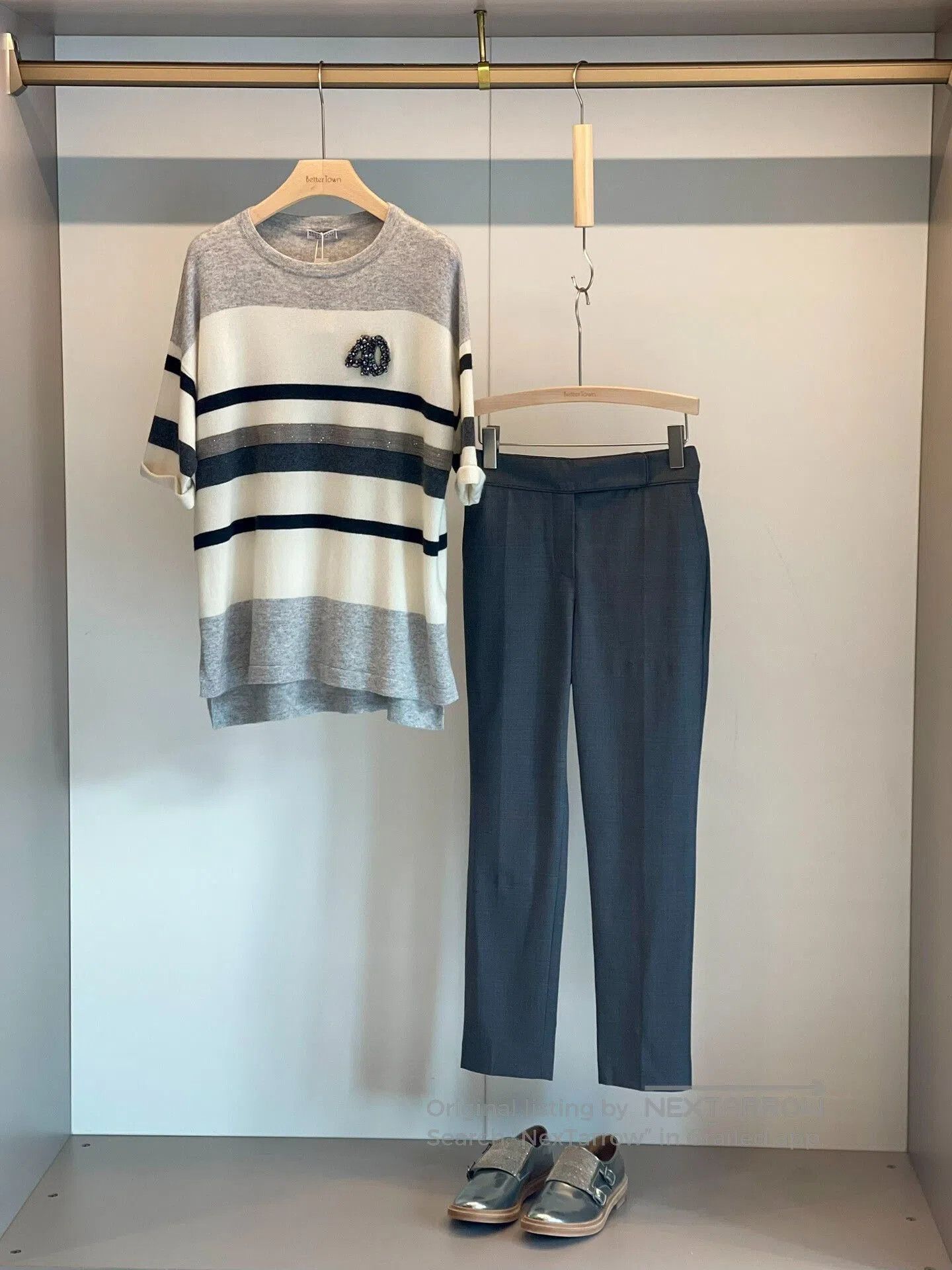 Brunello Cucinelli Brunello Cucinelli Cashmere Striped Sweater. Size US S / EU 44-46 / 1 - 9 Thumbnail