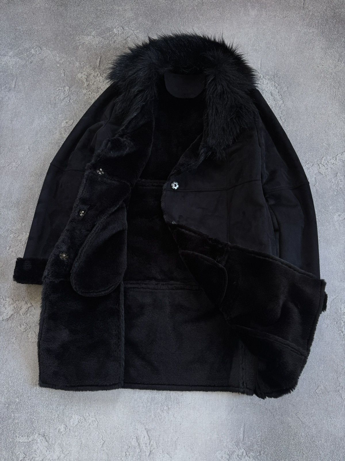 Miss Sixty Retro Fur Faux black jacket coat if six was nine y2k L.G.B. Size XL / US 12-14 / IT 48-50 - 9 Thumbnail