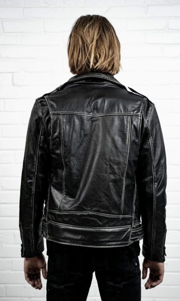 Kollar Clothing Kollar Clothing Classic Matte Leather Biker Jacket Size US L / EU 52-54 / 3 - 3 Thumbnail