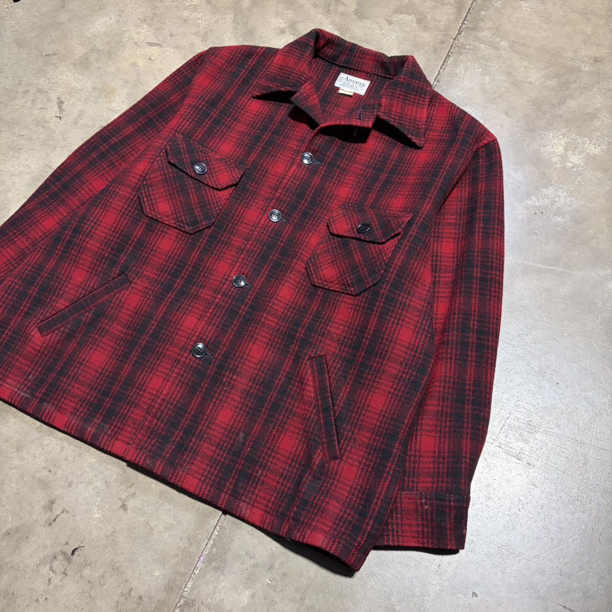 Woolrich Woolen Mills Vintage 60s Amana Woolen Mills Buffalo Plaid Jacket Shacket Size US XL / EU 56 / 4 - 2 Thumbnail