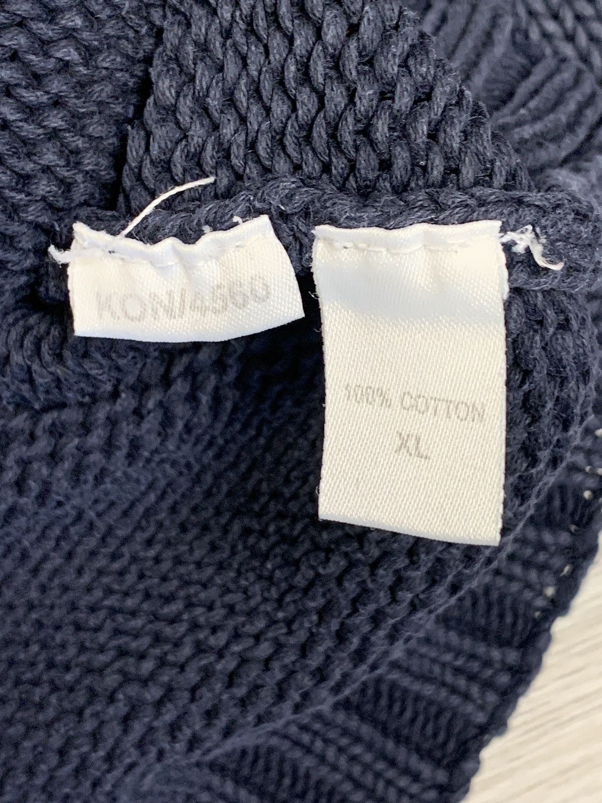 Yves Saint Laurent Vtg Yves Saint Laurent Navy Knit Sweater Fits 2XL-3XL Size US XXL / EU 58 / 5 - 15 Thumbnail